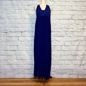 Anthropologie Deletta Indigo Halter Dress